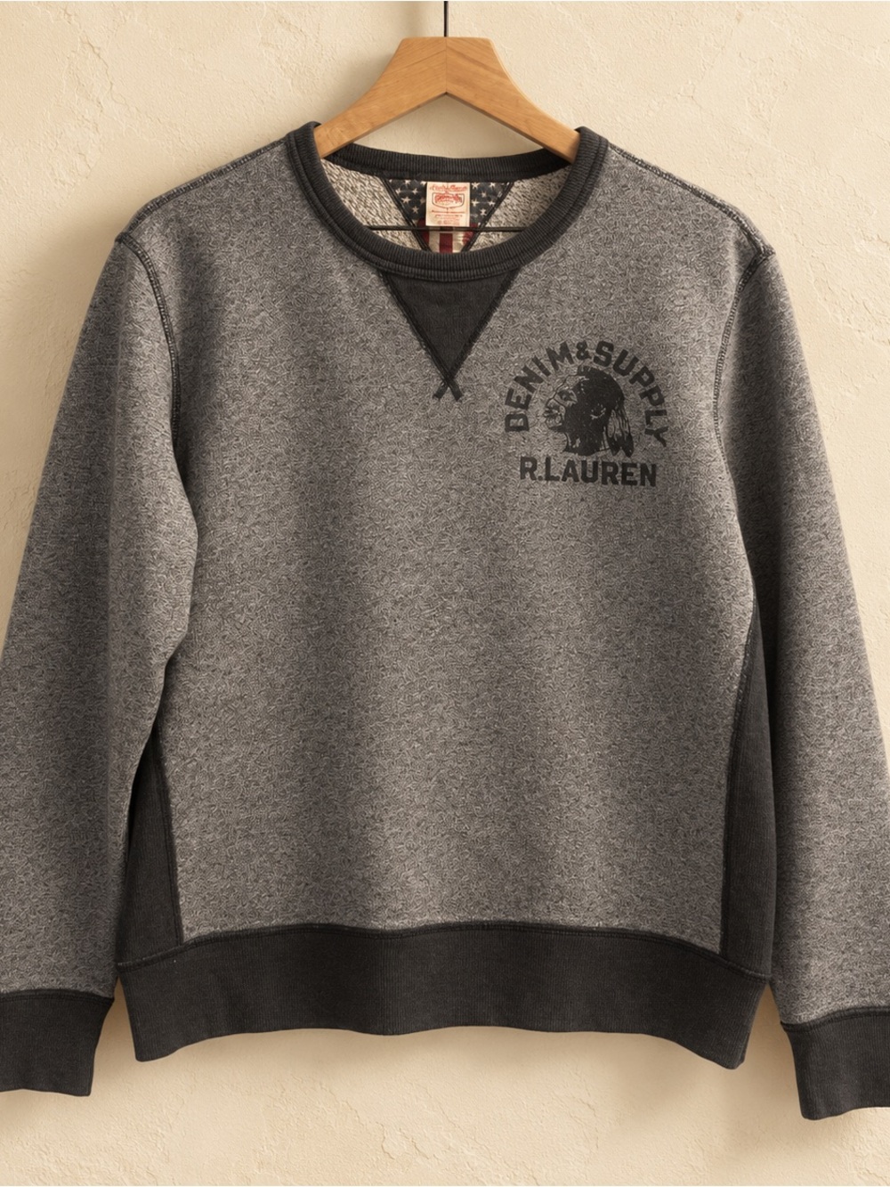 Ralph Lauren Denin & Supply Gray Crewneck Sweatshirt